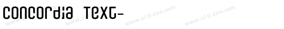 Concordia Text字体转换
